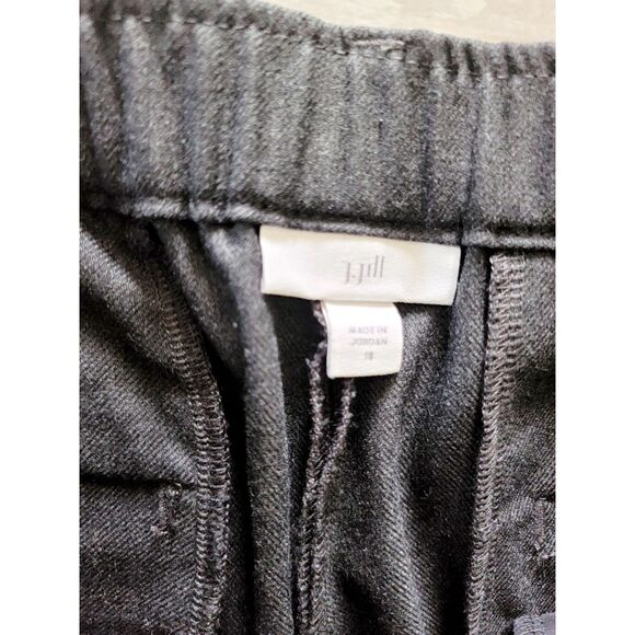 J. Jill 18 Wide Leg Crop‎ Pants Gray Lavarock Stretchy Zip Hook Pckts 1X NEW - Picture 6 of 7